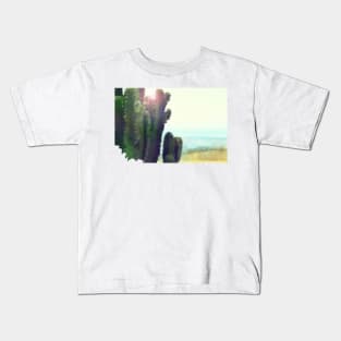 Low Poly Cactus with jagged boundary Kids T-Shirt